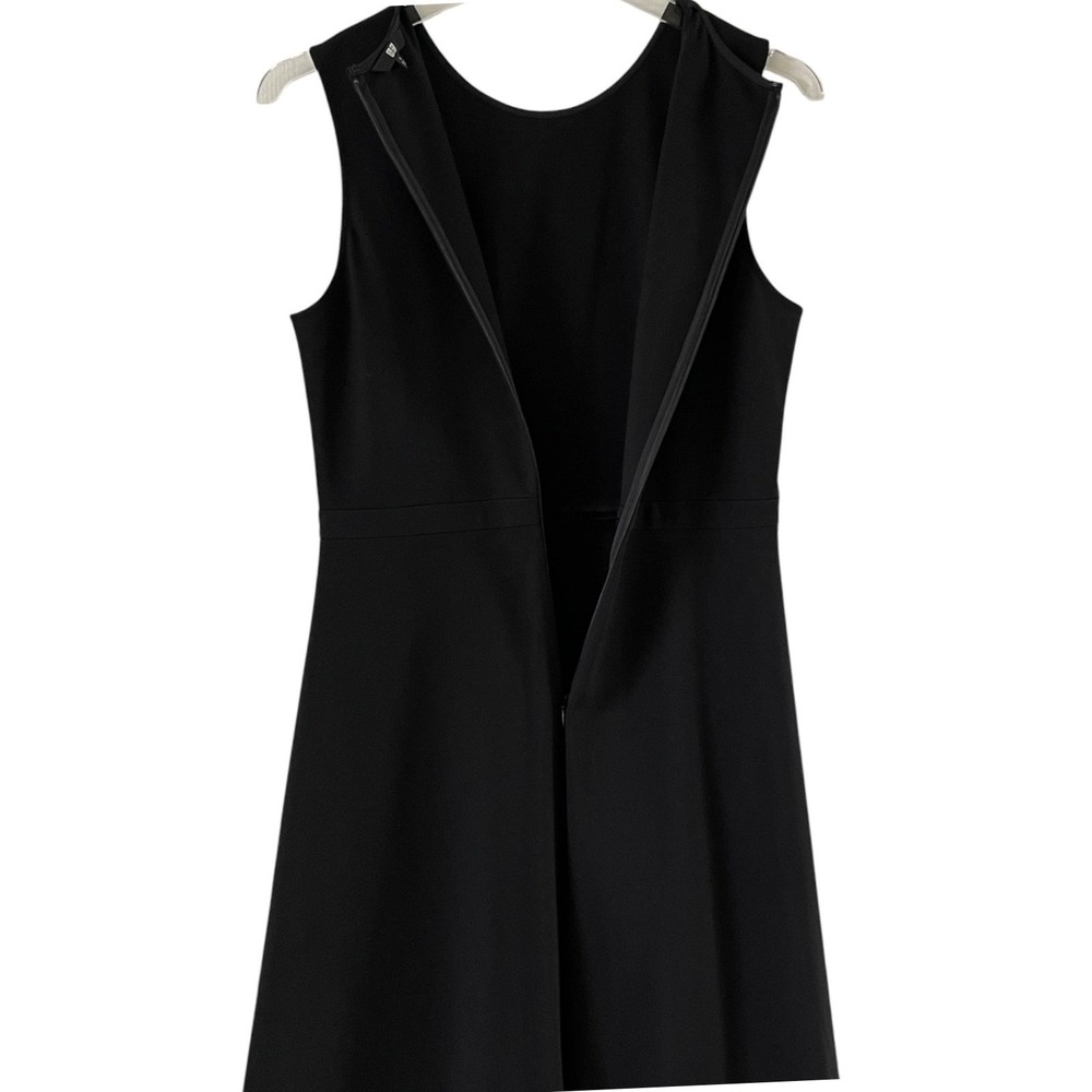 Uniqlo Ponte Fit and Flare Dress Womens Small Black Excellent Sleeveless 173261 - Picture 9 of 11